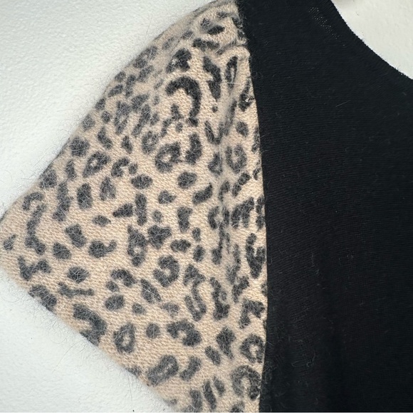 Anthropologie Leifsdottir Rabbit Hair Sleeves Wool Cashmere Sweater Size Medium - Picture 4 of 11